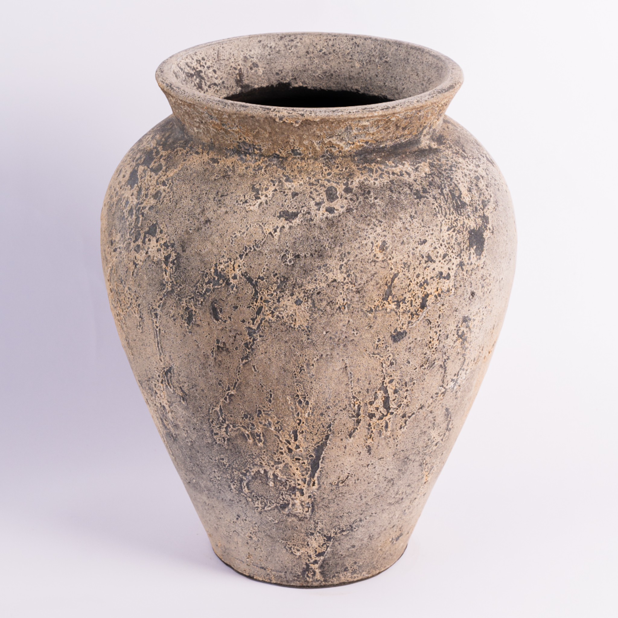 Big Pottery Bibir Piring Lebar