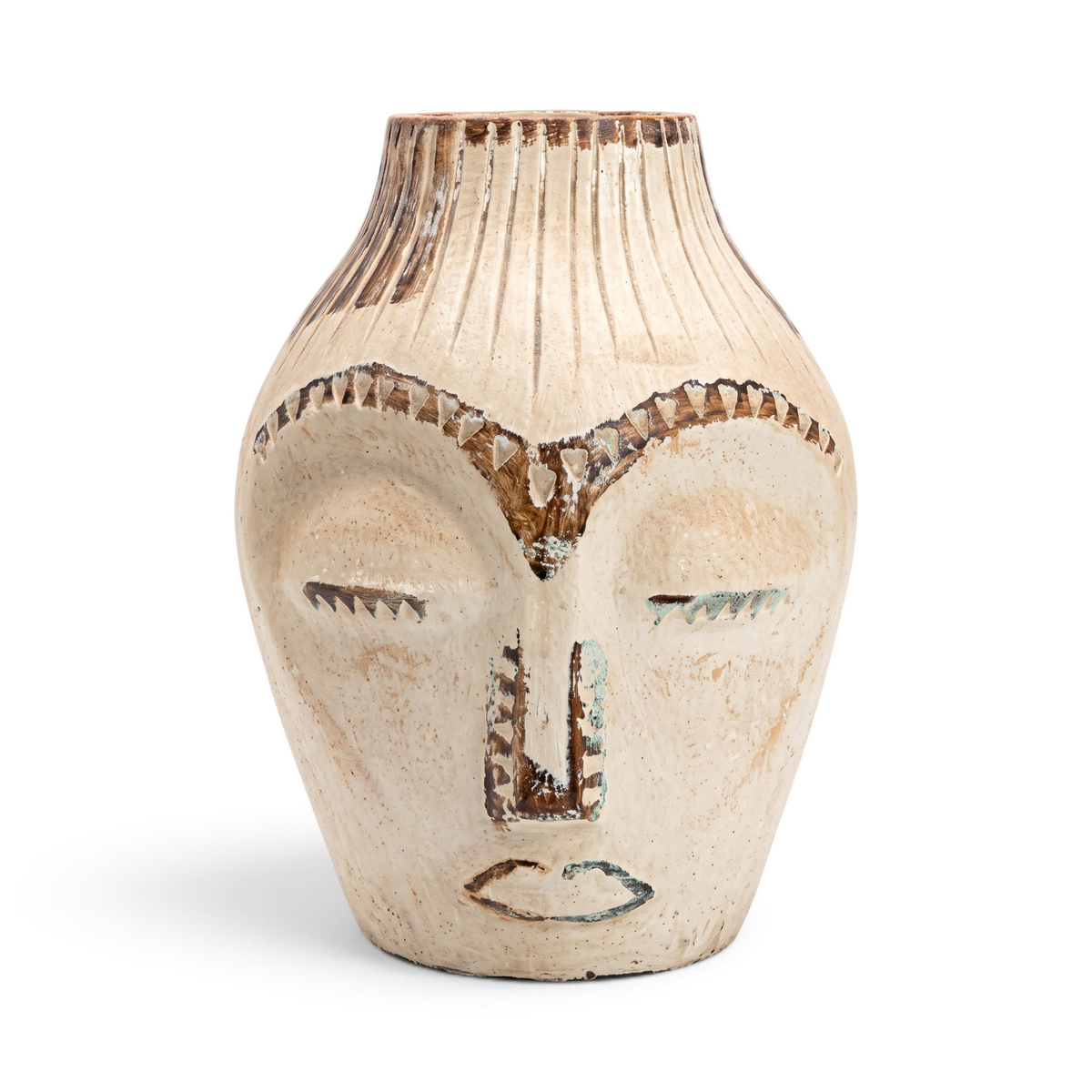 Mini Pottery Terracotta Face Indiana